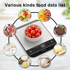 Smart Digital Kitchen Scale with Nutrition Tracking – 33 lb / 15 kg