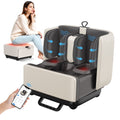 2-in-1 Shiatsu Foot & Calf Massager with Heat – Ottoman Rest & App Control