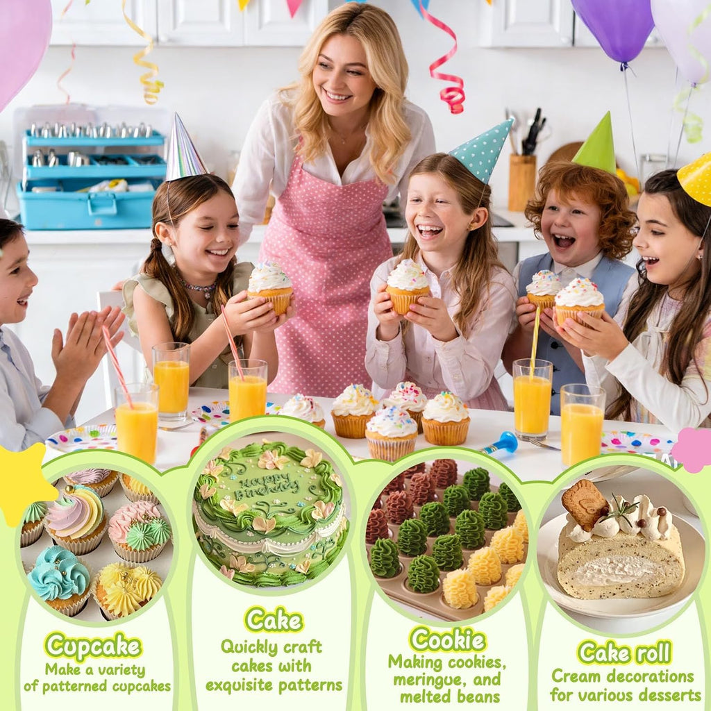 236-Piece Cake Decorating Kit | Piping Bags & Icing Tips