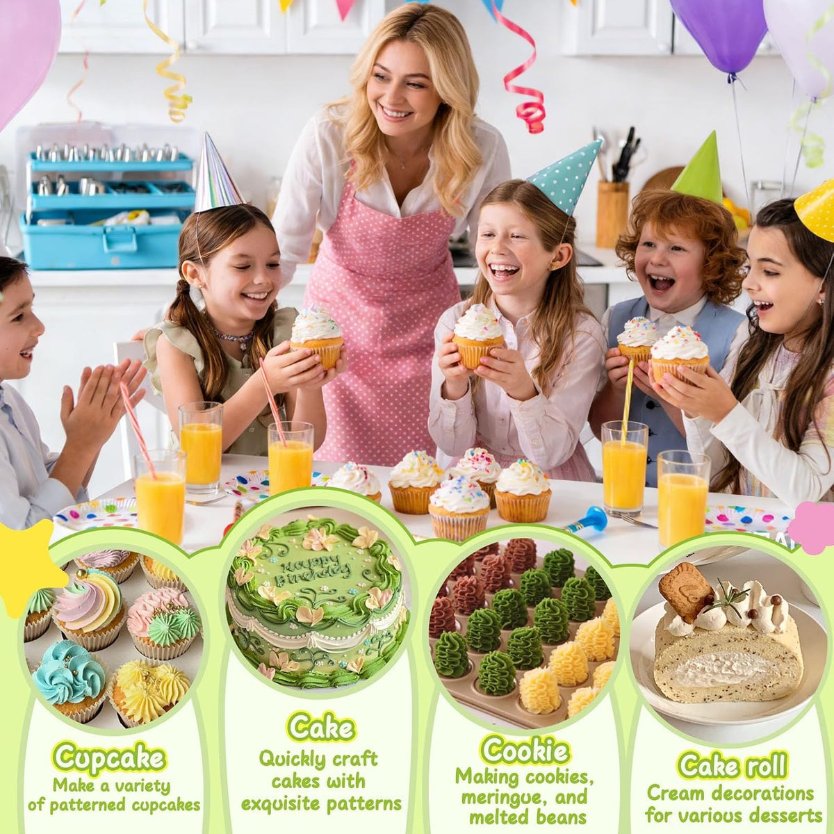236-Piece Cake Decorating Kit | Piping Bags & Icing Tips