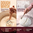 Sourdough Starter Kit – 9-Inch Proofing Basket & Silicone Bread Sling