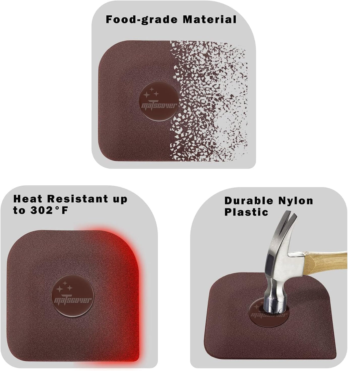 5-Piece Plastic Pan & Pot Scraper Set – Kitchen Dish Cleaning Tools
