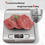 Digital Kitchen Scale – 11 lb Food Scale with Grams & Ounces