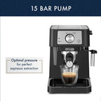Stilosa Espresso Machine – Compact Manual Espresso & Cappuccino Maker