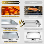 2-Pack 18 × 13-Inch Natural Aluminum Baking Sheet Pans – Half Sheet Cookie Trays