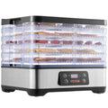 5-Tray Food Dehydrator – 300W Stainless Steel Food Dryer with Digital Timer & Temperature Control