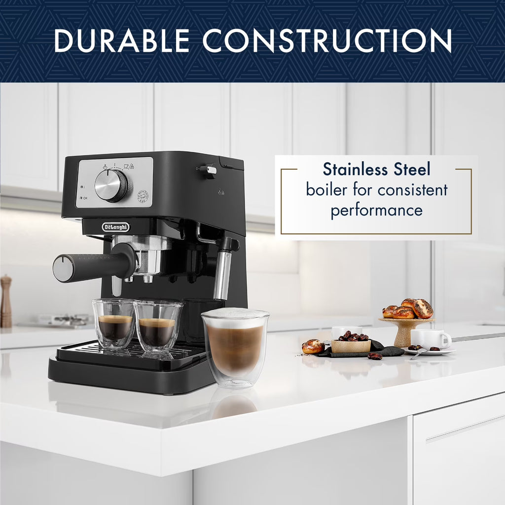 Stilosa Espresso Machine – Compact Manual Espresso & Cappuccino Maker