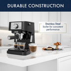 Stilosa Espresso Machine – Compact Manual Espresso & Cappuccino Maker
