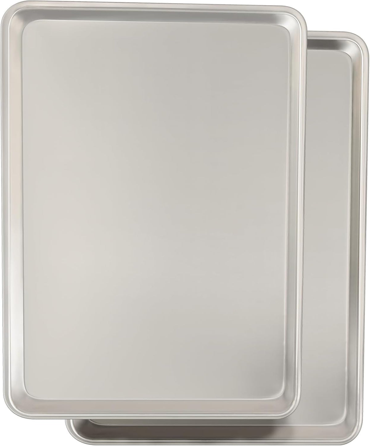 2-Pack 18 × 13-Inch Natural Aluminum Baking Sheet Pans – Half Sheet Cookie Trays