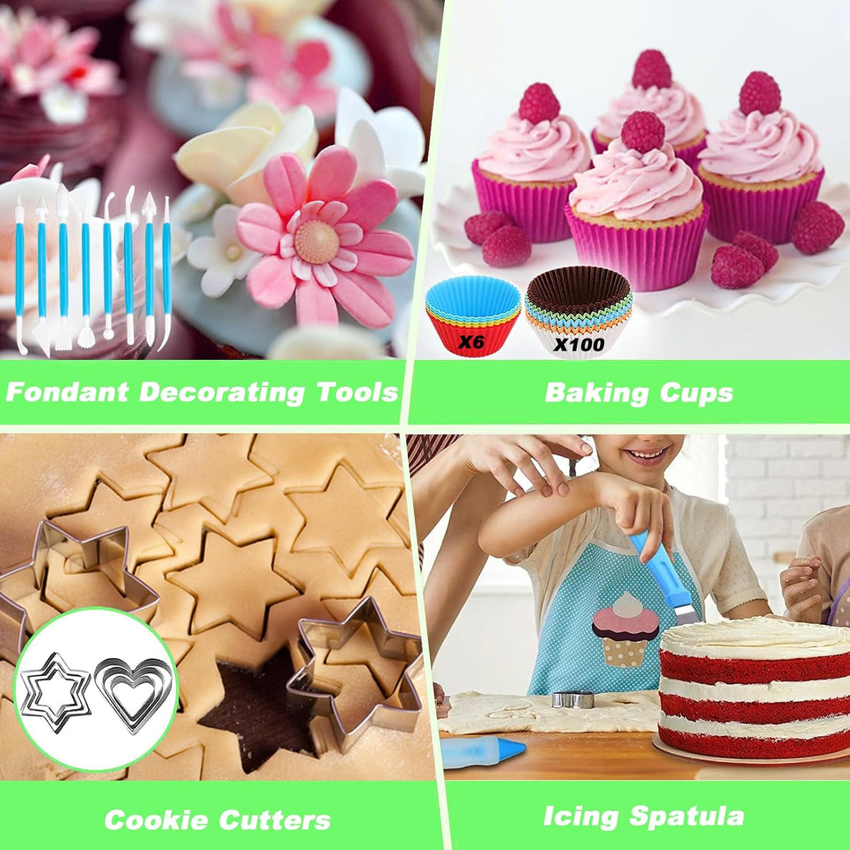 236-Piece Cake Decorating Kit | Piping Bags & Icing Tips