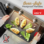 15-Piece Nonstick Carbon Steel Bakeware Set with Silicone Handles