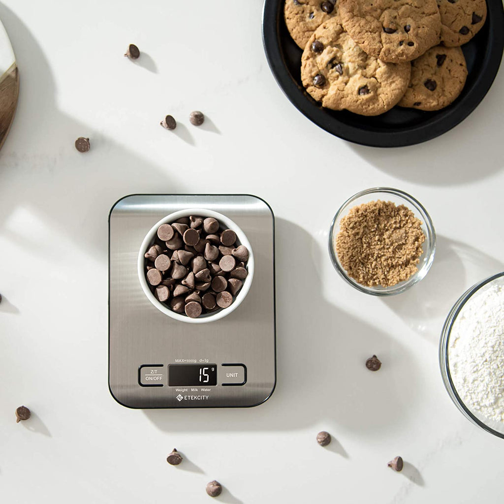 Digital Kitchen Scale – 11 lb Food Scale with Grams & Ounces
